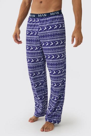 Man Reindeer Lounge Bottoms multi