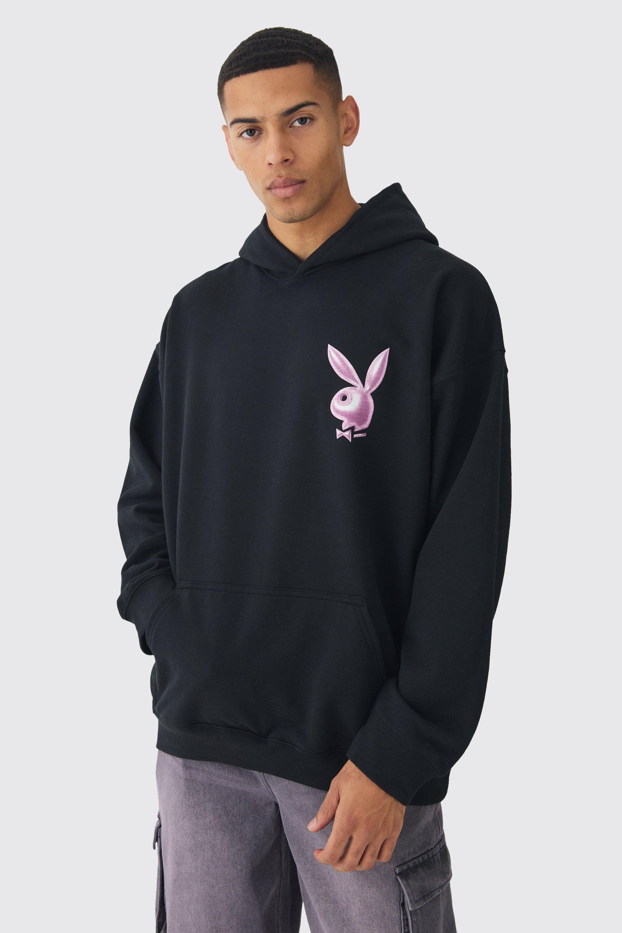 Oversize Hoodie mit lizenziertem Playboy Print