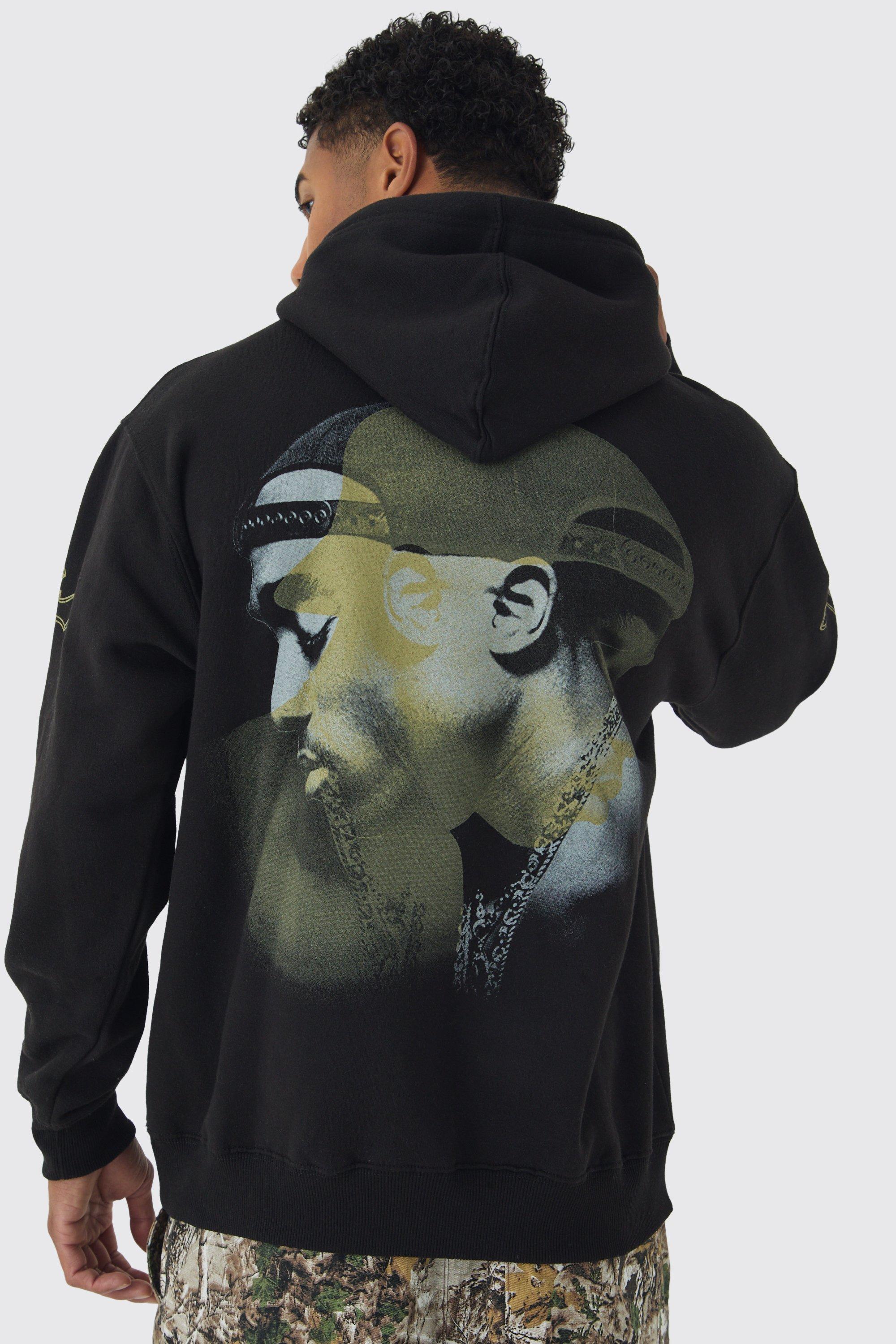 Tupac hoodie boohoo hotsell