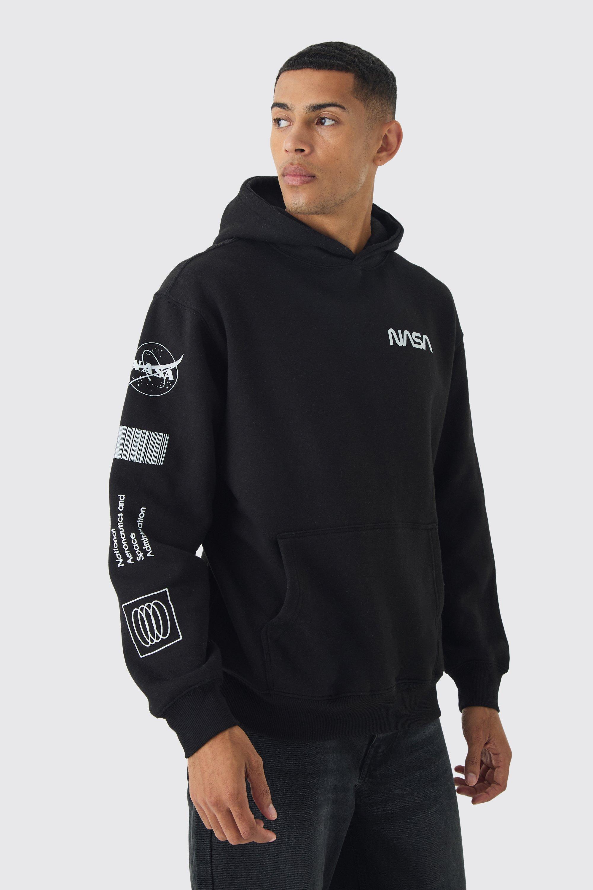 Sweat a capuche oversize a imprime Nasa