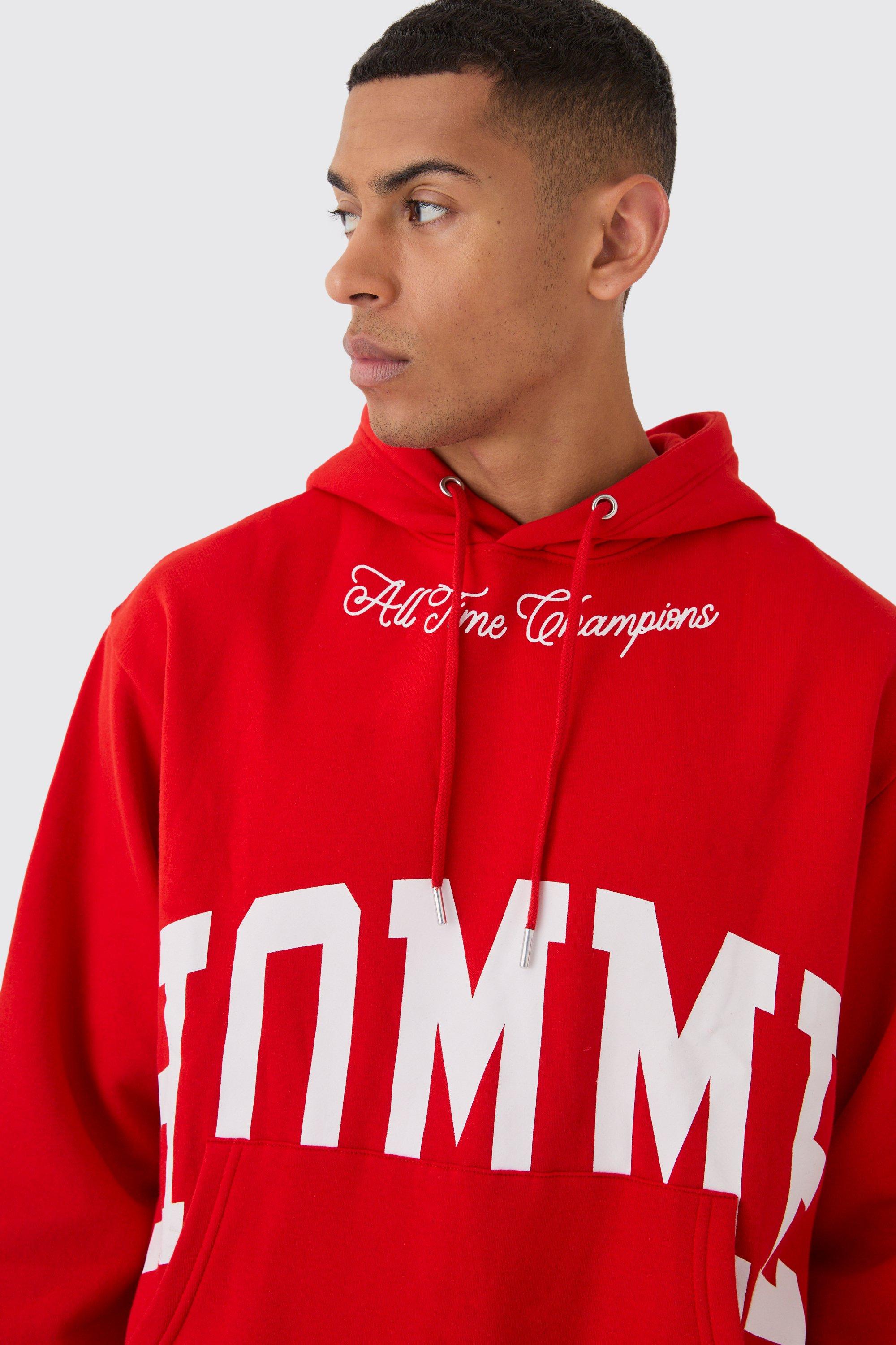 Oversized Boxy Split Hem Homme Tracksuit