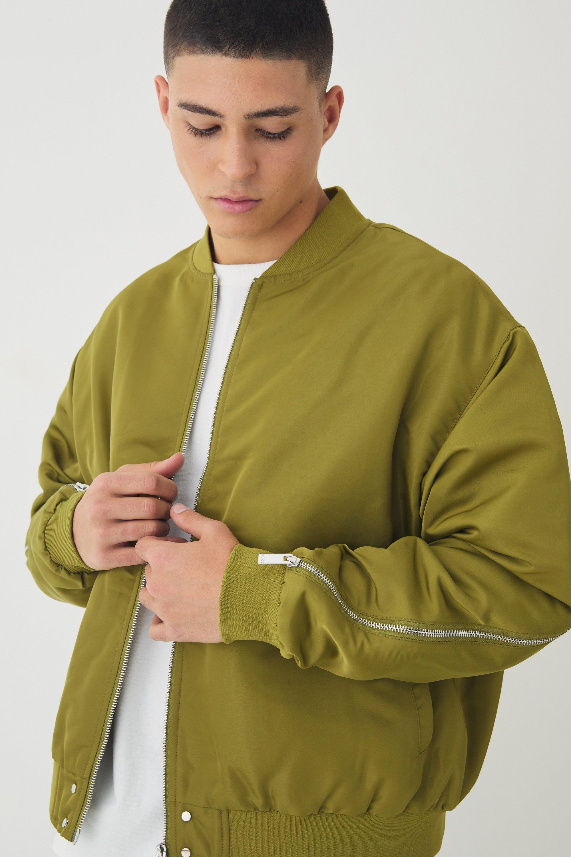 Bomber jacket zipper deals
