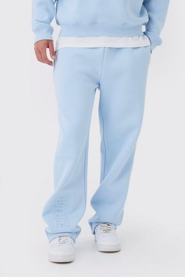 Blue Relaxed Limited Edition Embossed Jogger