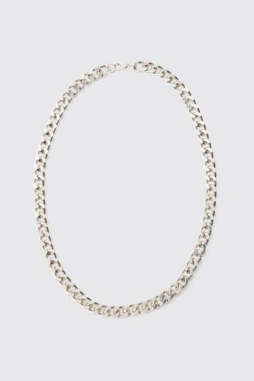 Chunky Cuban Chain Necklace silver