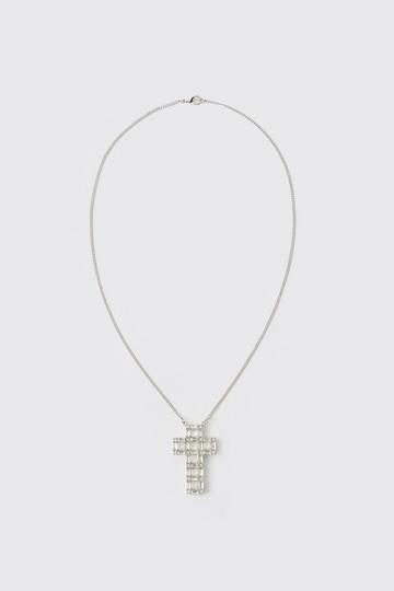 Vergulde Ketting Met Kruis silver