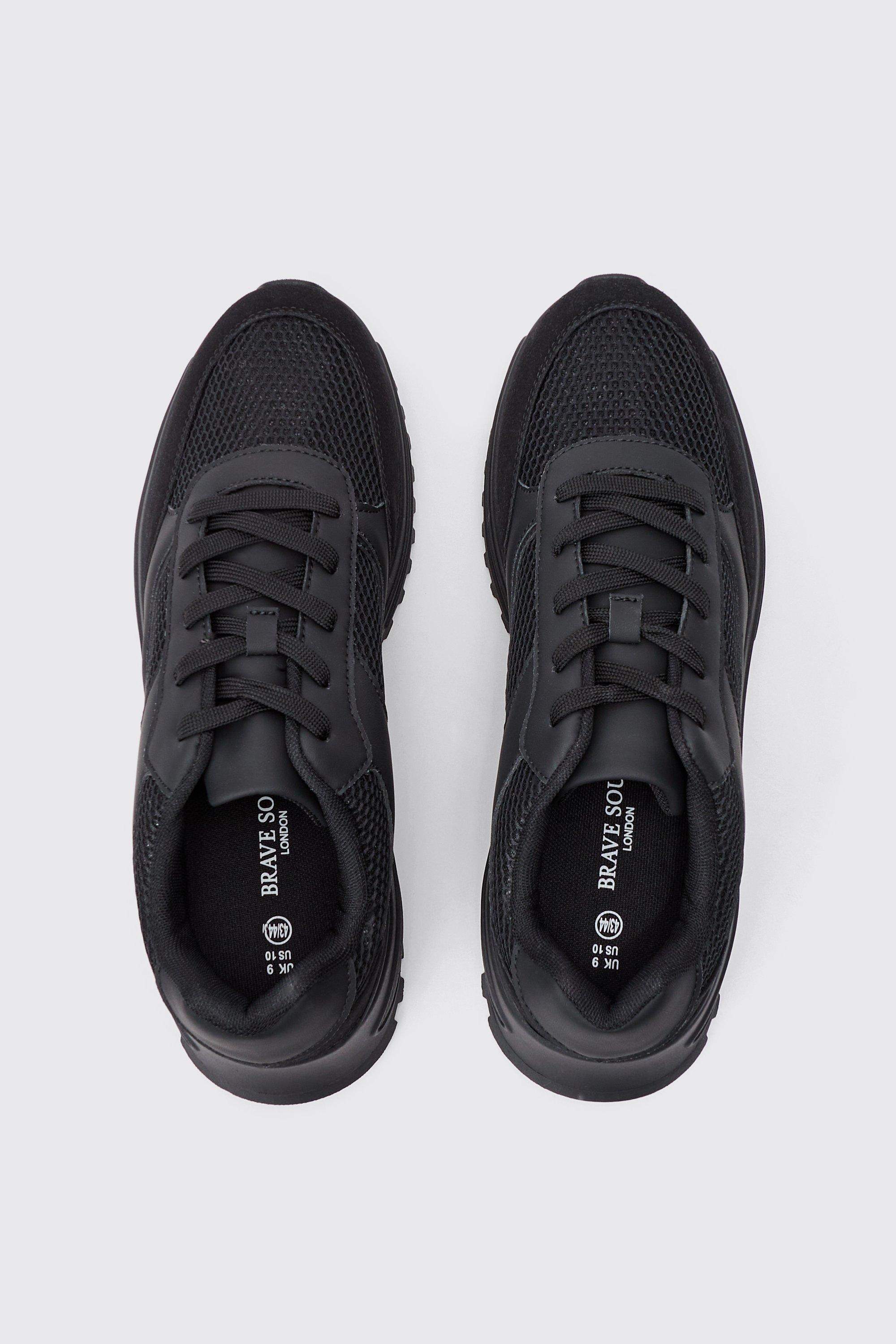 Black mesh tennis shoes online