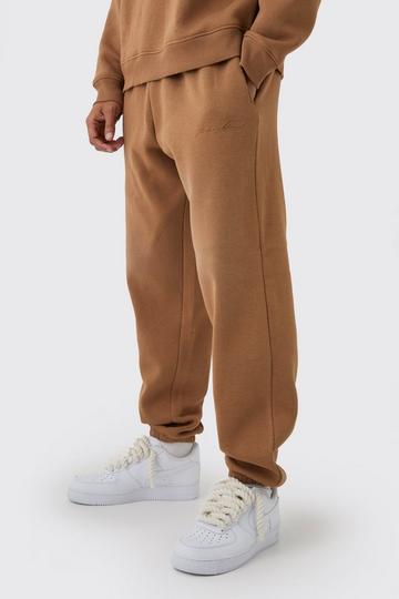 Oversized Man Spray Wash Joggers taupe