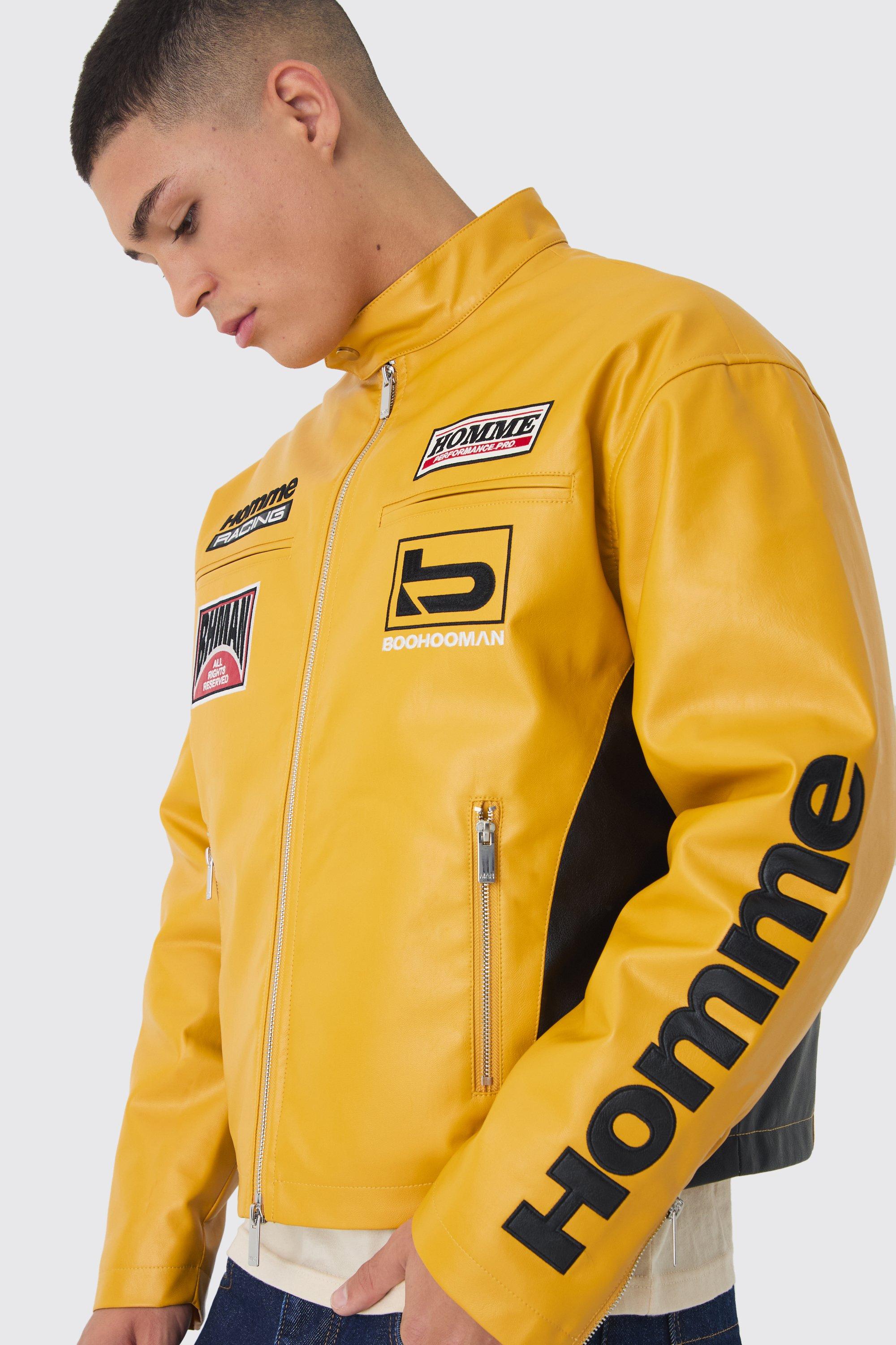 Plus size yellow moto jacket outlet