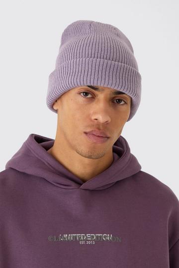 Ribbed Classic Beanie lilac