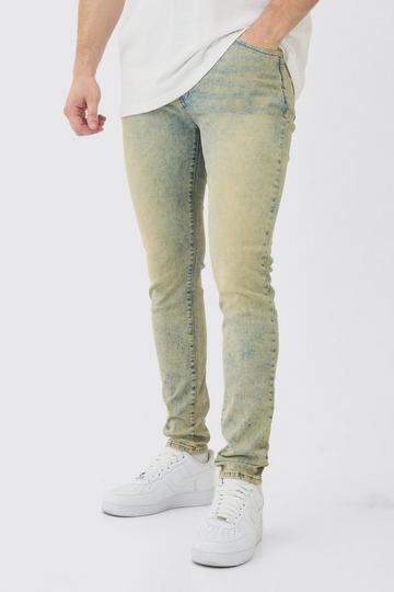 Tall Gebleekte Stretch Skinny Jeans bleach wash