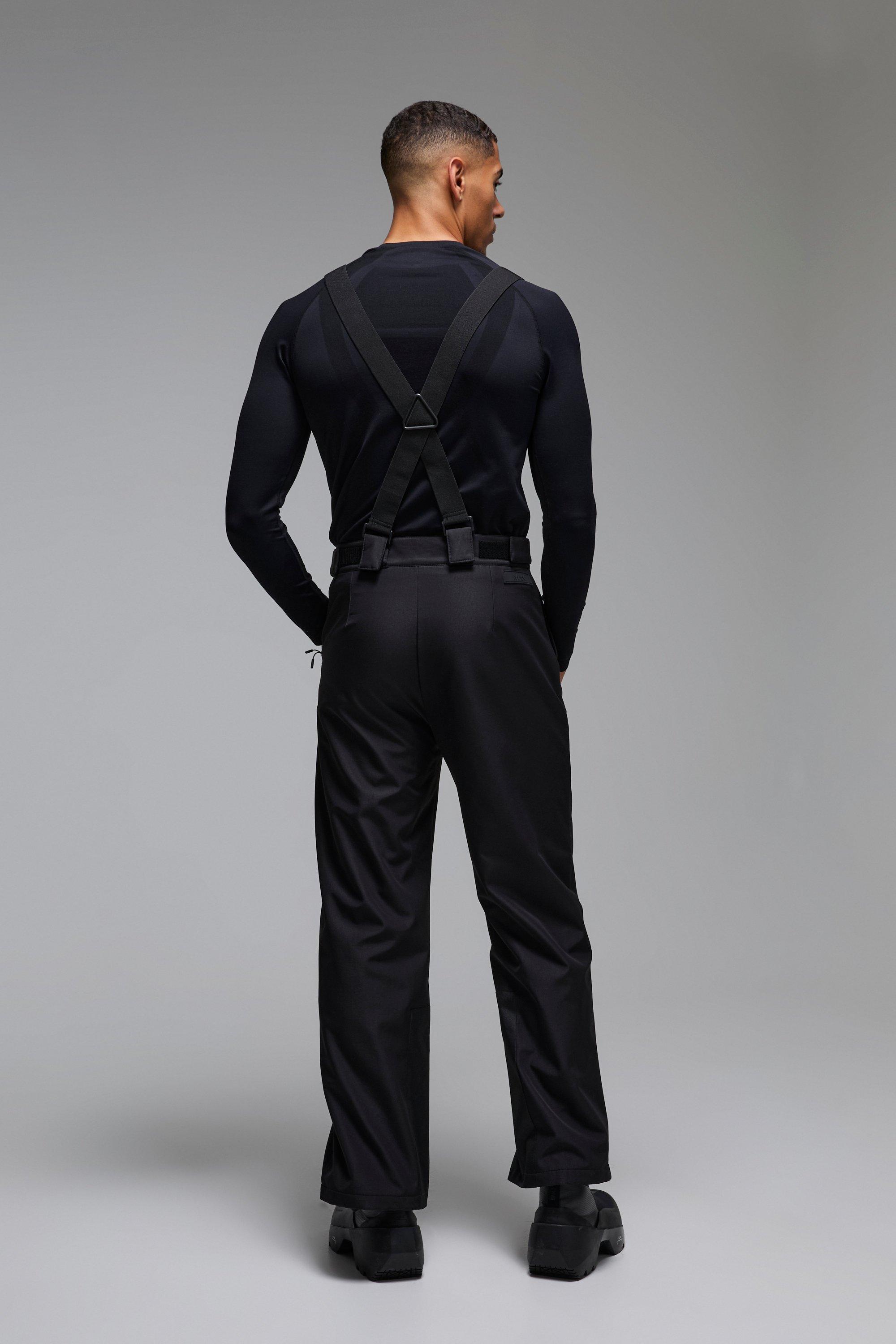 Man Active Detachable Strap Ski Trousers