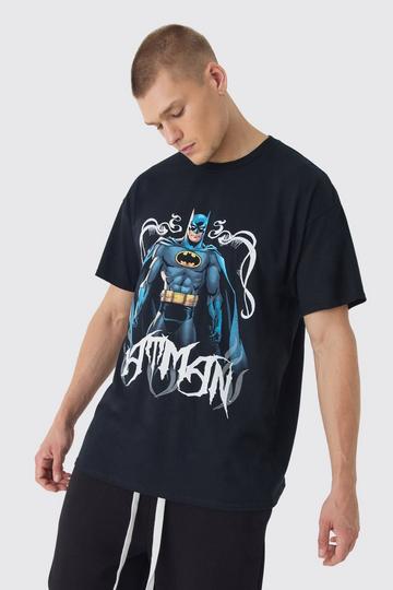 Oversized Batman Gothic License Print T-Shirt black