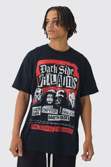 Star Wars Villains License Print T-Shirt black