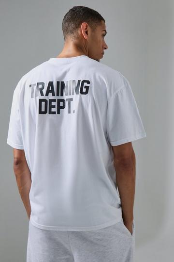 White Training Dept Oversized T-shirt