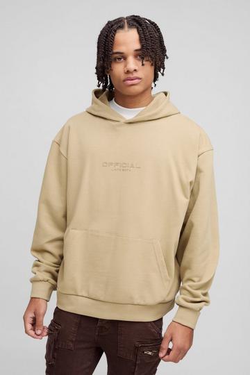 Oversized Boxy Heavyweight Hoodie khaki