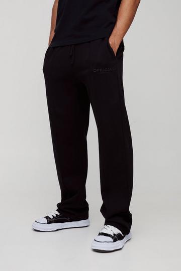 Relaxed Fit Heavyweight Pintuck Jogger black