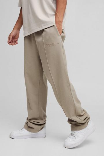 Straight Leg Heavyweight Pintuck Jogger stone