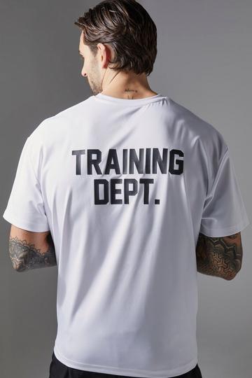 White Training Dept Performance Oversized T-shirt