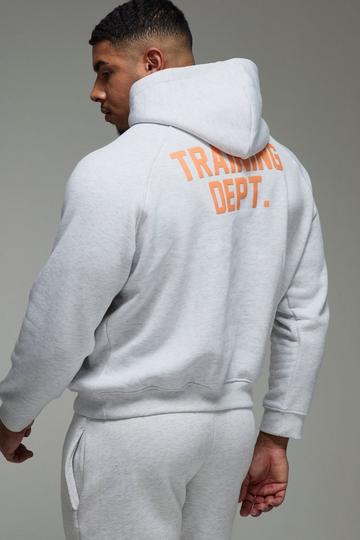 Training Dept Hoodie i boxig modell grey