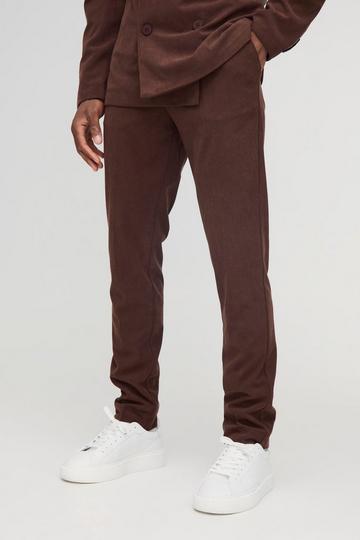 Skinny Fit Corduroy Tailored Trouser chocolate