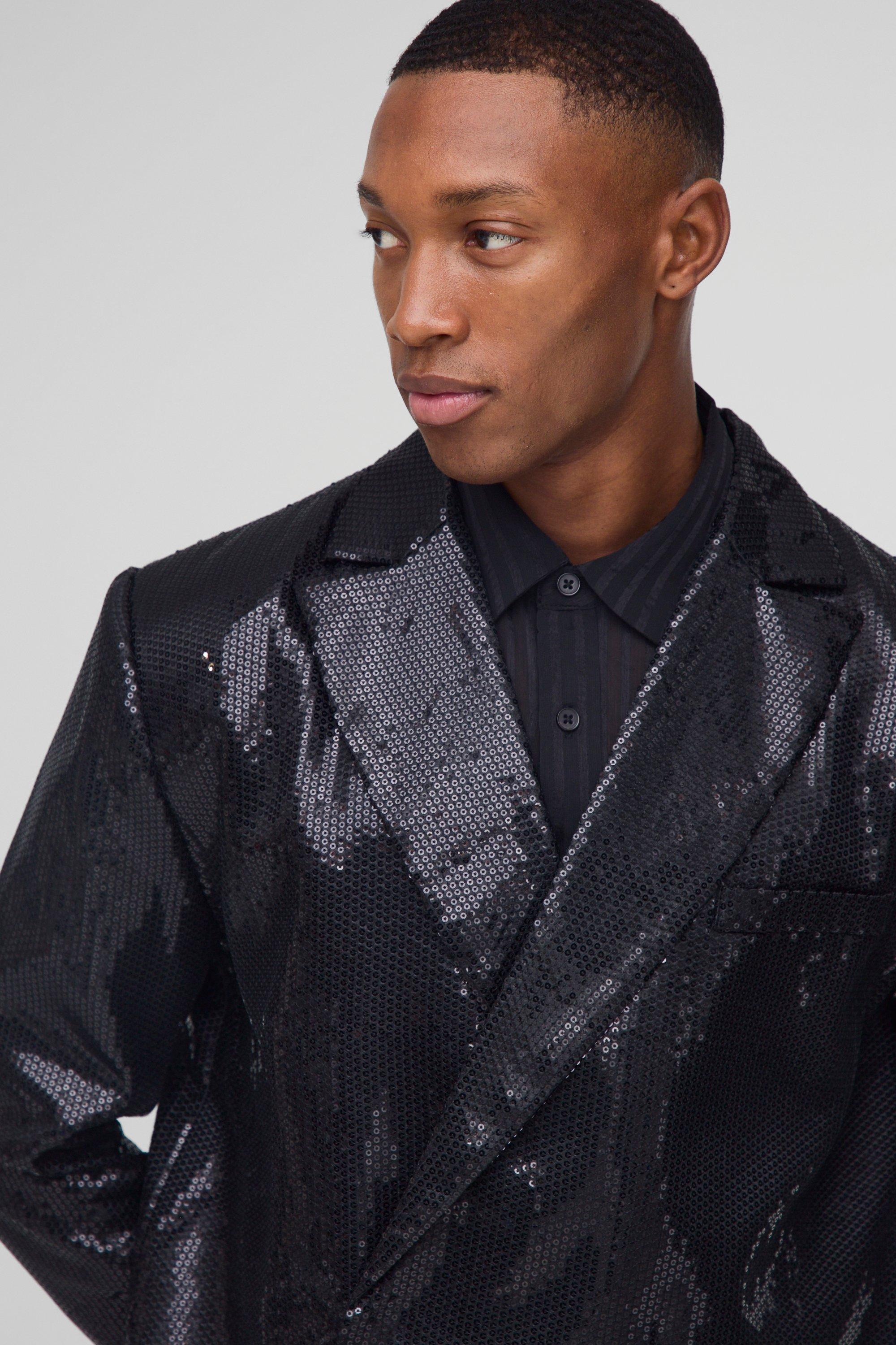 Oversized sequin blazer hot sale