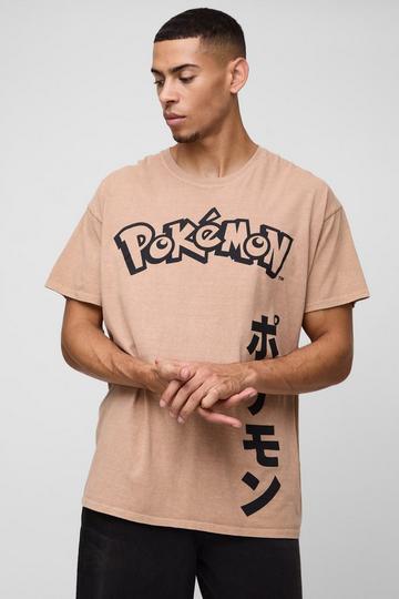 Orange Oversized Pokemon Extended Neck Charmander License T-shirt