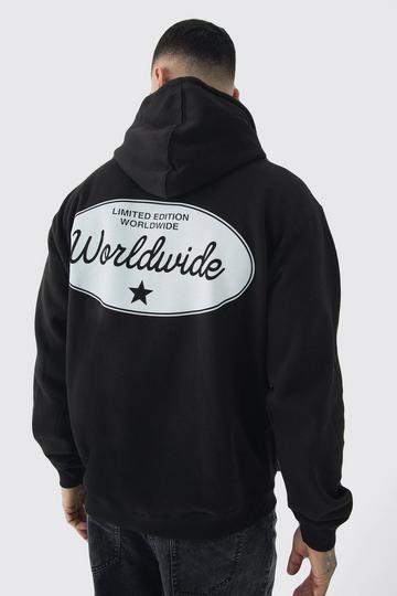 Tall Worldwide Western Oversized Hoodie black