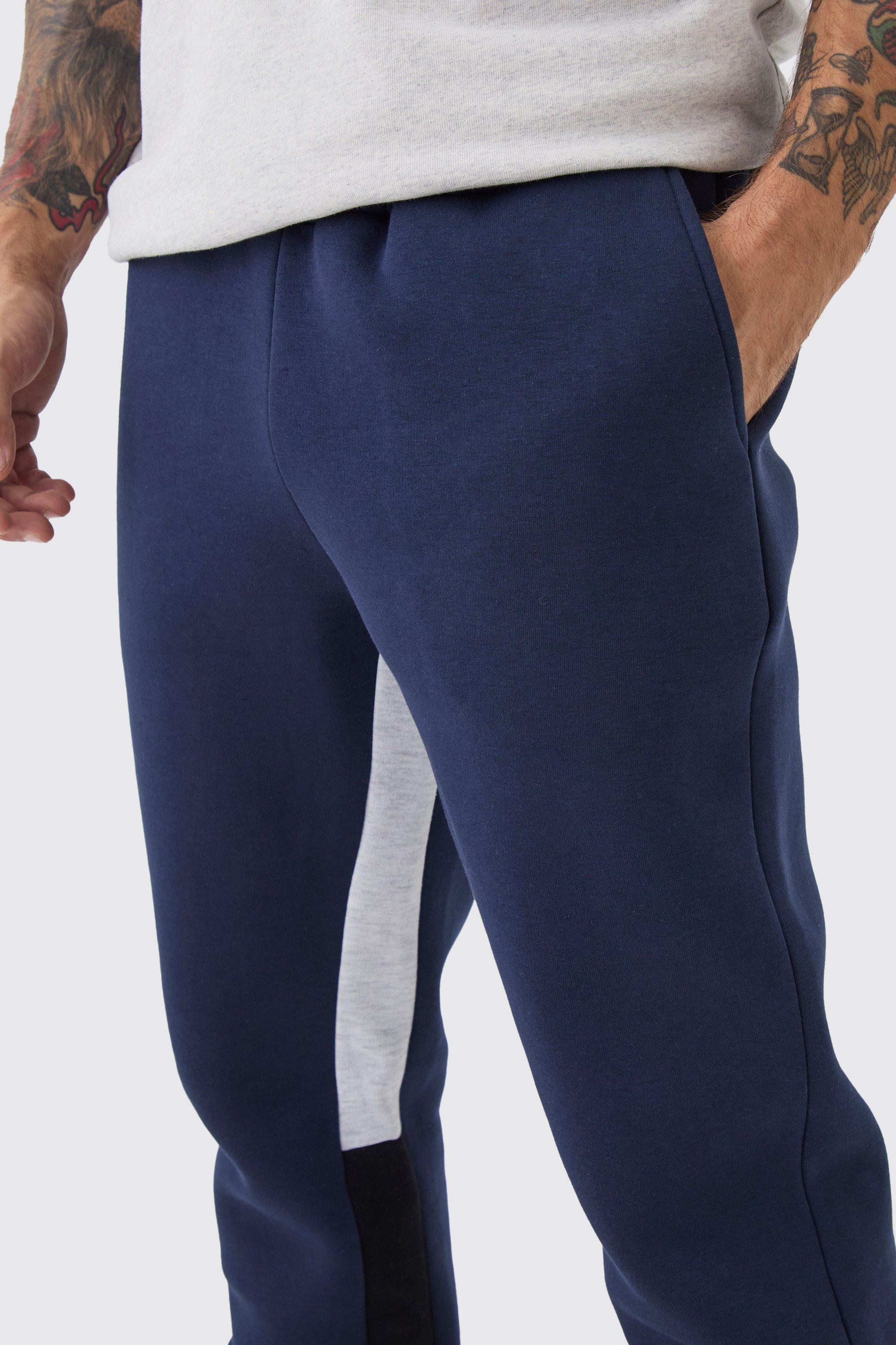 Slim Fit Flare Stacked Gusset Jogger boohoo NL