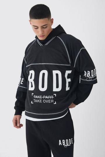 Oversized Mesh Abode Hockey Top black