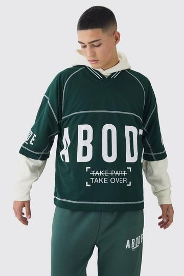 Oversized Mesh Abode Hockey Top forest