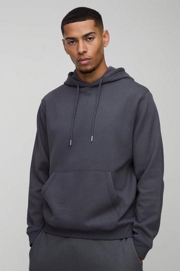 Charcoal Grey Heavyweight Interlock Hoodie