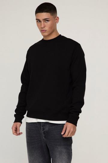 Heavyweight Interlock Sweatshirt black