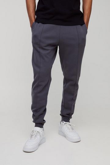 Slim Tapered Heavyweight Interlock Jogger grey