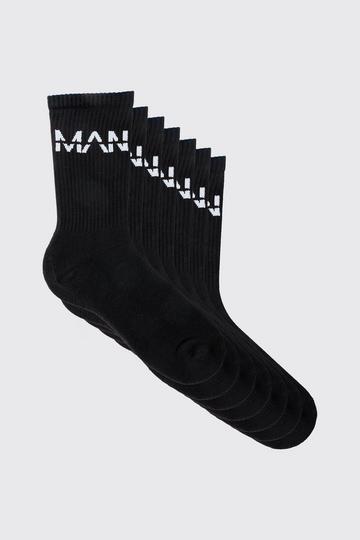 Man Dash Sportsokken (7 Paar) black