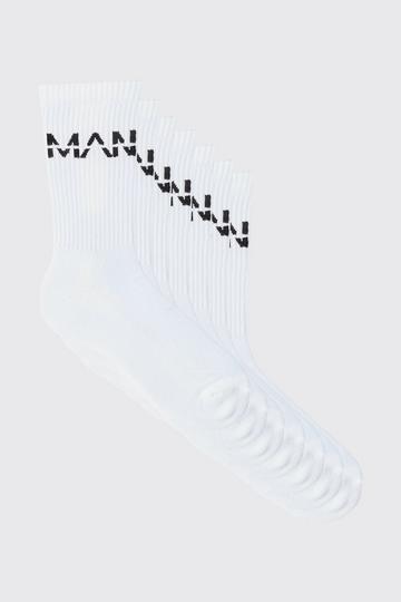 7 Pack MAN Dash Sports Socks white