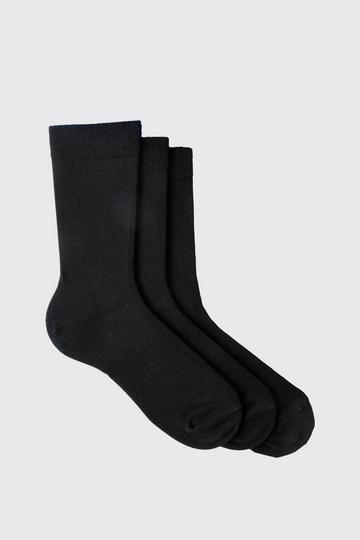 3 Pack Dress Socks black