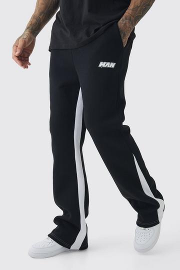 Tall Man Gusset Contrast Stitch Jogger black