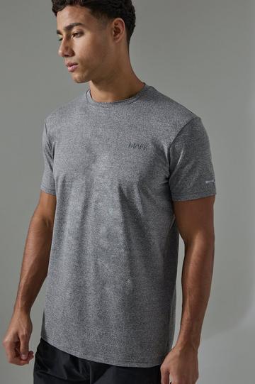 Man Active Regular Fit Performance Marl T-shirt grey