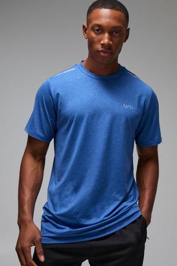 Man Active Mesh Marl Regular Fit T-shirt midnight