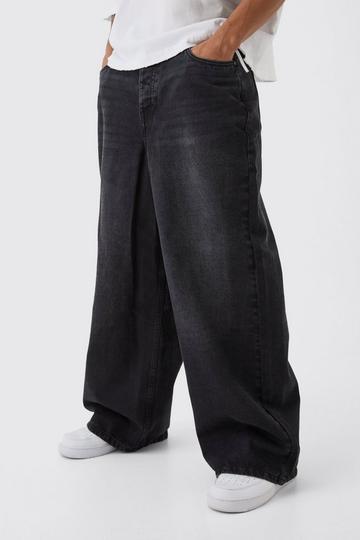 Black Parachute Rigid Jean in Washed Black