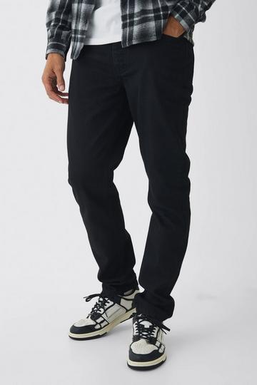 Black Slim Rigid Jean in True Black