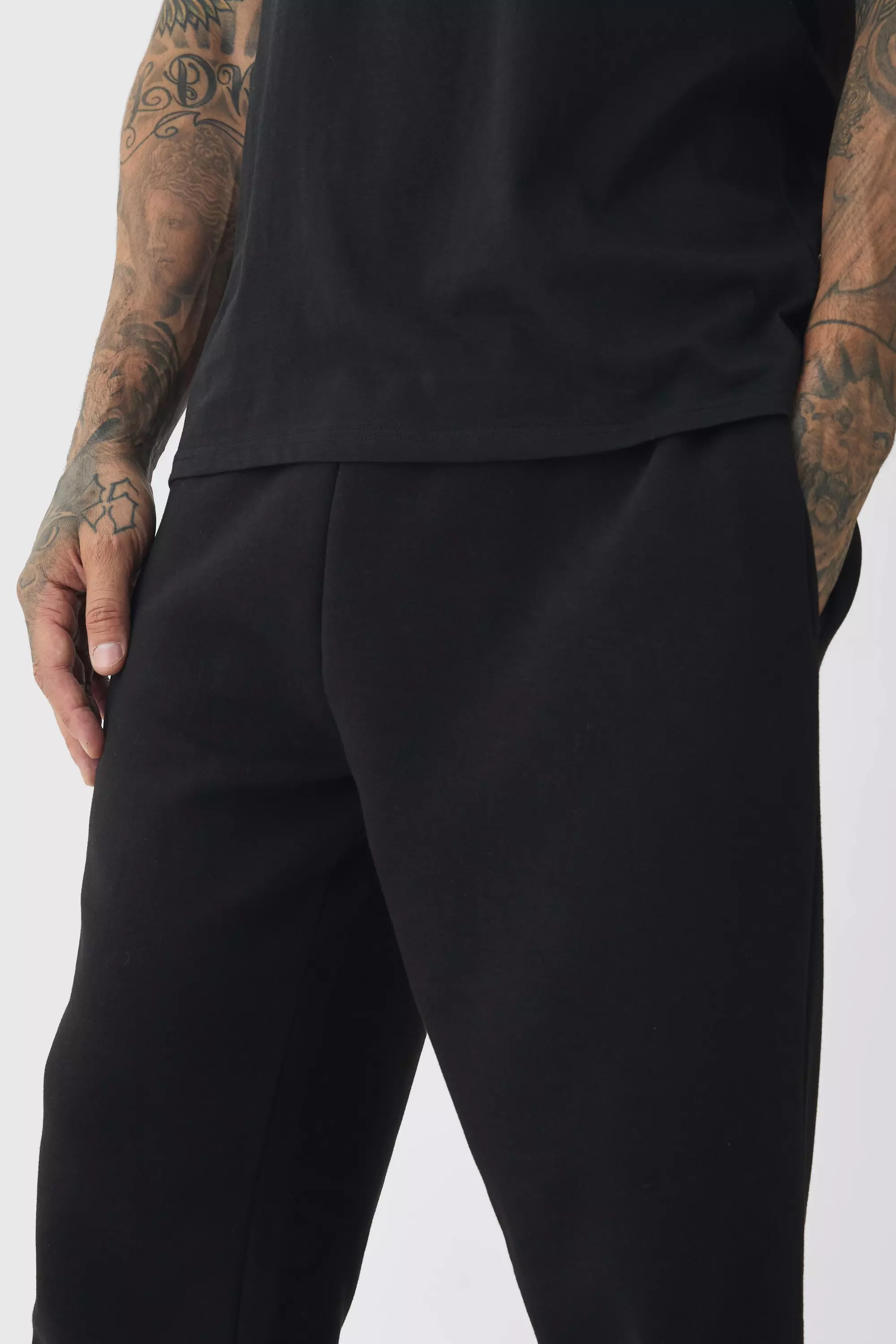 Black Tall Basic Oversized Fit Jogger alternative image
