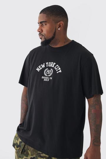 Plus New York City Varsity T-Shirt black