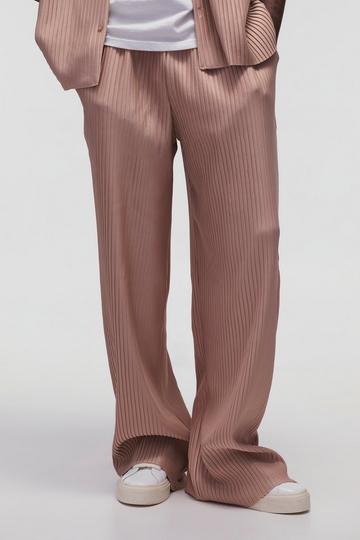 Tall Wide Leg Pleated Trousers taupe