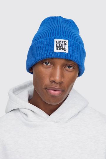 Limited Edition Ribbed Micro Beanie cobalt