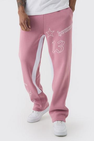 Relaxed Fit Printed Gusset Jogger lilac