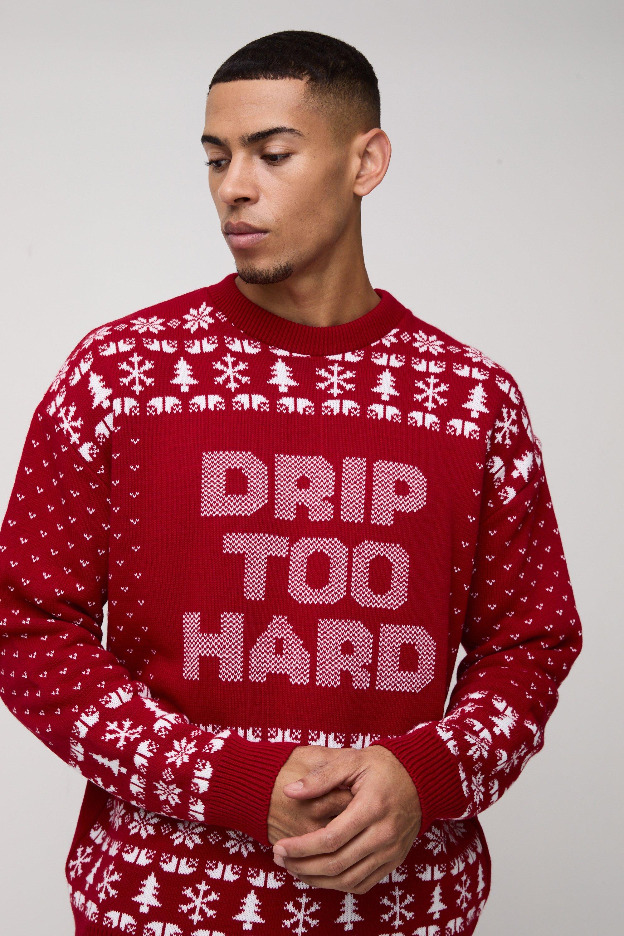 Oversized christmas sweatshirt best sale