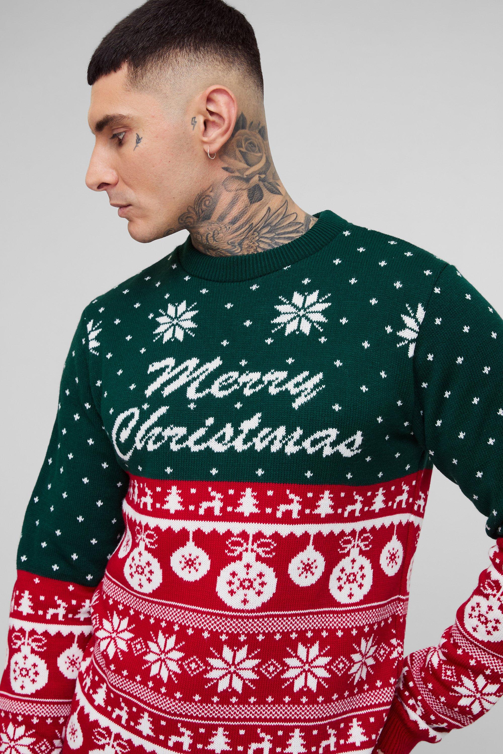 Christmas knitted jumper hotsell