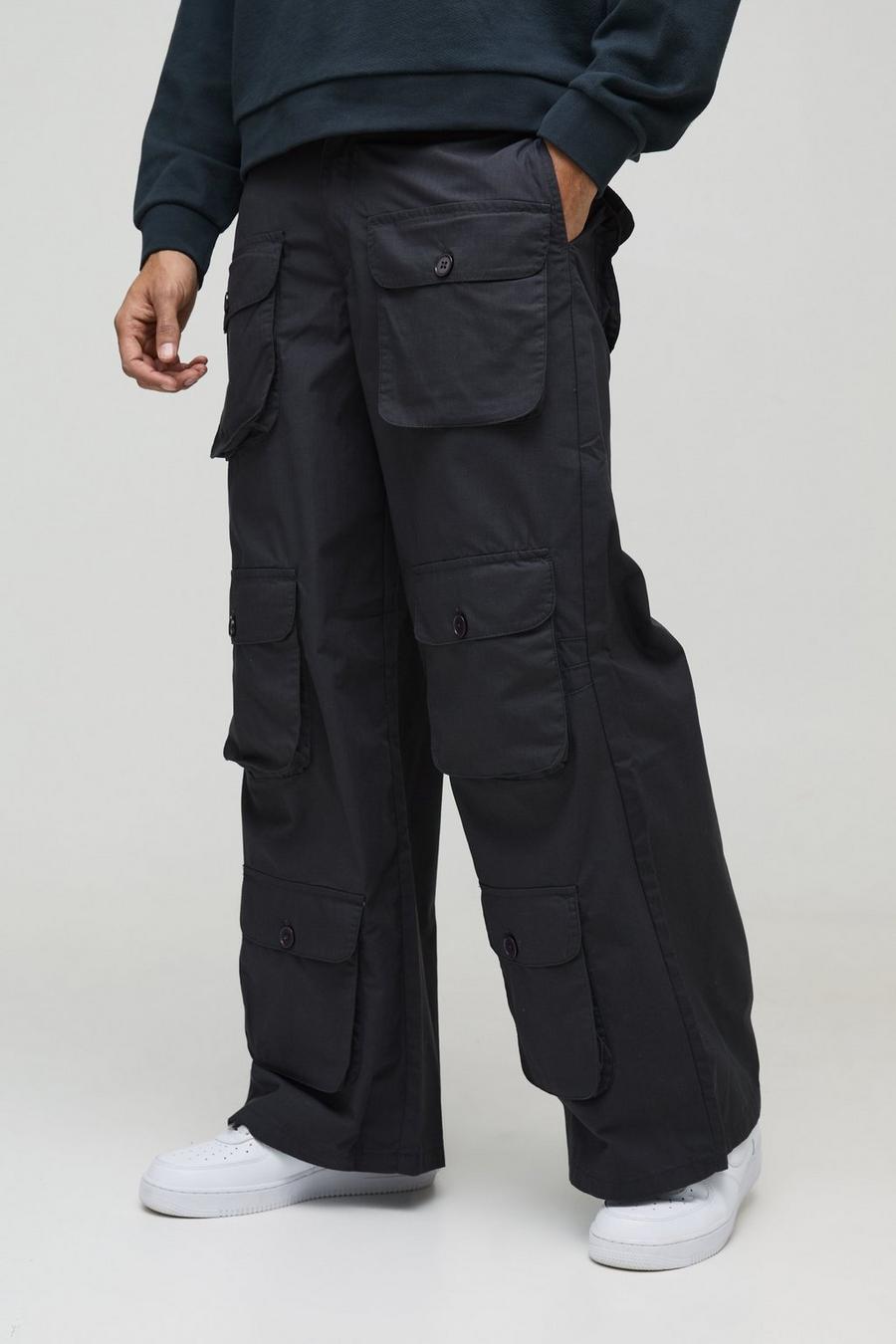 Super Baggy Ripstop Multi Pocket Cargo Trousers | boohoo USA Super Baggy Ripstop Multi Pocket Cargo Trousers | boohoo USA