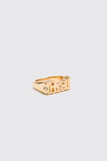 Slogan Ring In Gold gold